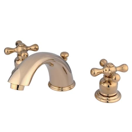 Kingston Brass KB962AX Victorian Widespread Bathroom Faucet, Polished Brass KB962AX
